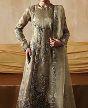 Zarposh Light Green Tissue Suit- Pakistani Designer Chiffon Suit