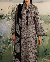 Zarqash Grey/Black Lawn Suit- Pakistani Designer Lawn Suits