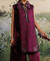 Zarqash Plum Lawn Suit- Pakistani Lawn Dress