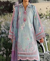 Zarqash Baby Blue Lawn Suit- Pakistani Lawn Dress