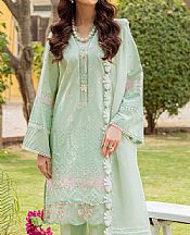 Zarqash Mint Green Lawn Suit- Pakistani Designer Lawn Suits
