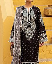 Zarqash Black Lawn Suit- Pakistani Lawn Dress