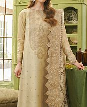 Zarqash Fawn Lawn Suit- Pakistani Lawn Dress