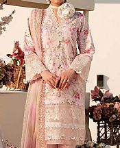 Zarqash Rose Pink Lawn Suit- Pakistani Designer Lawn Suits