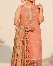 Zarqash Coral Lawn Suit- Pakistani Lawn Dress