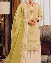 Zarqash Lime Green Swiss Voile Suit- Pakistani Designer Lawn Suits