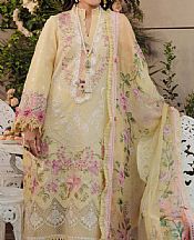 Zarqash Yellow Swiss Voile Suit