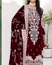 Maroon Velvet Suit