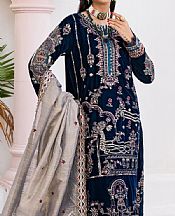 Dark Blue Velvet Suit