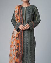 Zeen Charcoal Lawn Suit