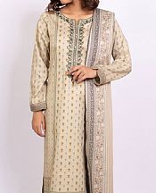 Ivory Cottel Suit- Pakistani Winter Dress