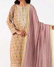 Yellow/Pink Lawn Suit- Pakistani Lawn Dress