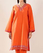 Zeen Rust Lawn Suit (2 pcs)- Pakistani Lawn Dress