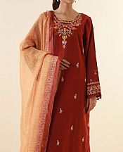 Zeen Falu Red Lawn Suit- Pakistani Lawn Dress