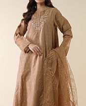 Zeen Pale Brown Jacquard Suit- Pakistani Lawn Dress