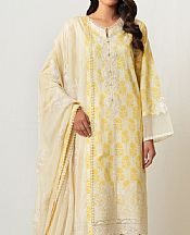 Light Yellow Lawn Suit