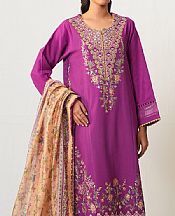 Warm Purple Lawn Suit