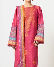 Warm Pink Lawn Suit