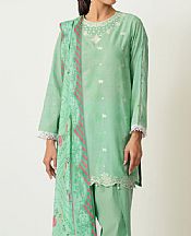 Light Green Lawn Suit