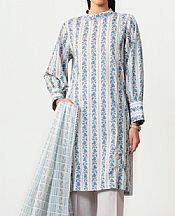 Light Grey/Blue Lawn Suit