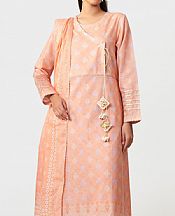 Peach Lawn Suit