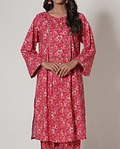 Zeen Pinkish Red Cambric Suit (2 pcs)- Pakistani Lawn Dress