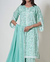 Zeen Pale Aqua Cambric Suit- Pakistani Designer Lawn Suits