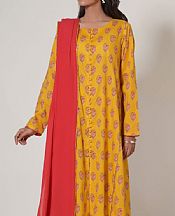 Zeen Orange Cambric Suit- Pakistani Designer Lawn Suits