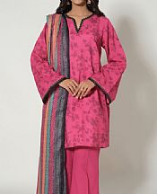 Zeen Cerise Pink Cambric Suit- Pakistani Lawn Dress