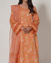 Zeen Sunrise Orange Cambric Suit- Pakistani Designer Lawn Suits