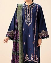 Navy Blue Slub Suit