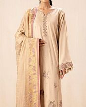 Beige Satin Suit