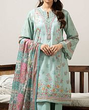Zeen Pale Aqua Lawn Suit- Pakistani Designer Lawn Suits