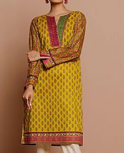 Mustard Cambric Kurti- Pakistani Winter Clothing
