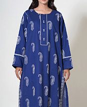 Zeen Royal Blue Cambric Kurti- Pakistani Lawn Dress