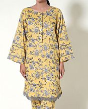 Zeen Yellow Cottel Suit (2 Pcs)- Pakistani Winter Dress
