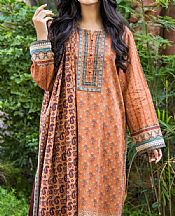 Peach Cottel Suit- Pakistani Winter Dress