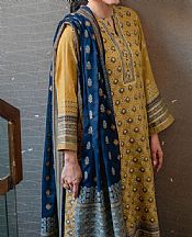 Mustard Jacquard Suit- Pakistani Lawn Dress