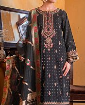 Black Jacquard Suit- Pakistani Designer Chiffon Suit