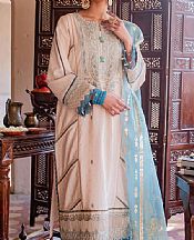 Ivory Jacquard Suit- Pakistani Designer Chiffon Suit