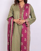 Forest Green Cottel Suit- Pakistani Winter Clothing