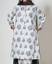 Zeen White/Black Cambric Suit- Pakistani Lawn Dress
