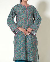 Zeen Teal Cottel Suit- Pakistani Winter Dress