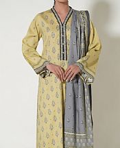 Zeen Cream Cottel Suit- Pakistani Winter Clothing