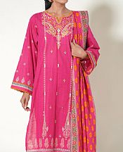 Zeen Hot Pink Khaddar Suit- Pakistani Winter Dress