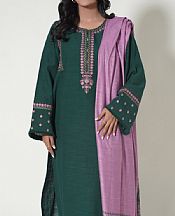 Zeen Teal Khaddar Suit- Pakistani Winter Dress