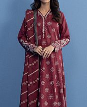 Zeen Wine Slub Suit- Pakistani Winter Dress