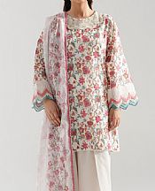 Zeen Off-white Lawn Suit- Pakistani Lawn Dress