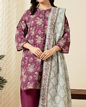 Zeen Raspberry Rose Khaddar Suit- Pakistani Winter Dress