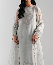 Zeen Slate Grey Organza Suit- Pakistani Chiffon Dress